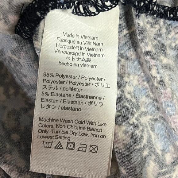 J.Crew Ruched Matte Jersey Turtleneck Coventry Floral Size Medium - Picture 7 of 10